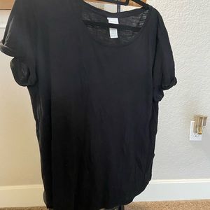 Black short sleeve shirt